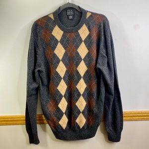 Jos. A. Bank Argyle Crewneck Sweater